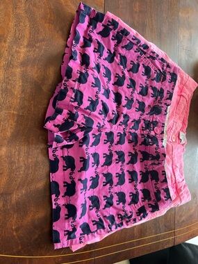 crown & ivy Pink Shorts with Navy Elephant Print